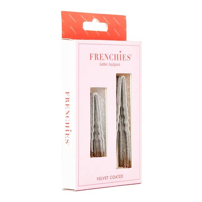 Frenchies - Frenchies Fabulous Flocked Hairpin - Gray