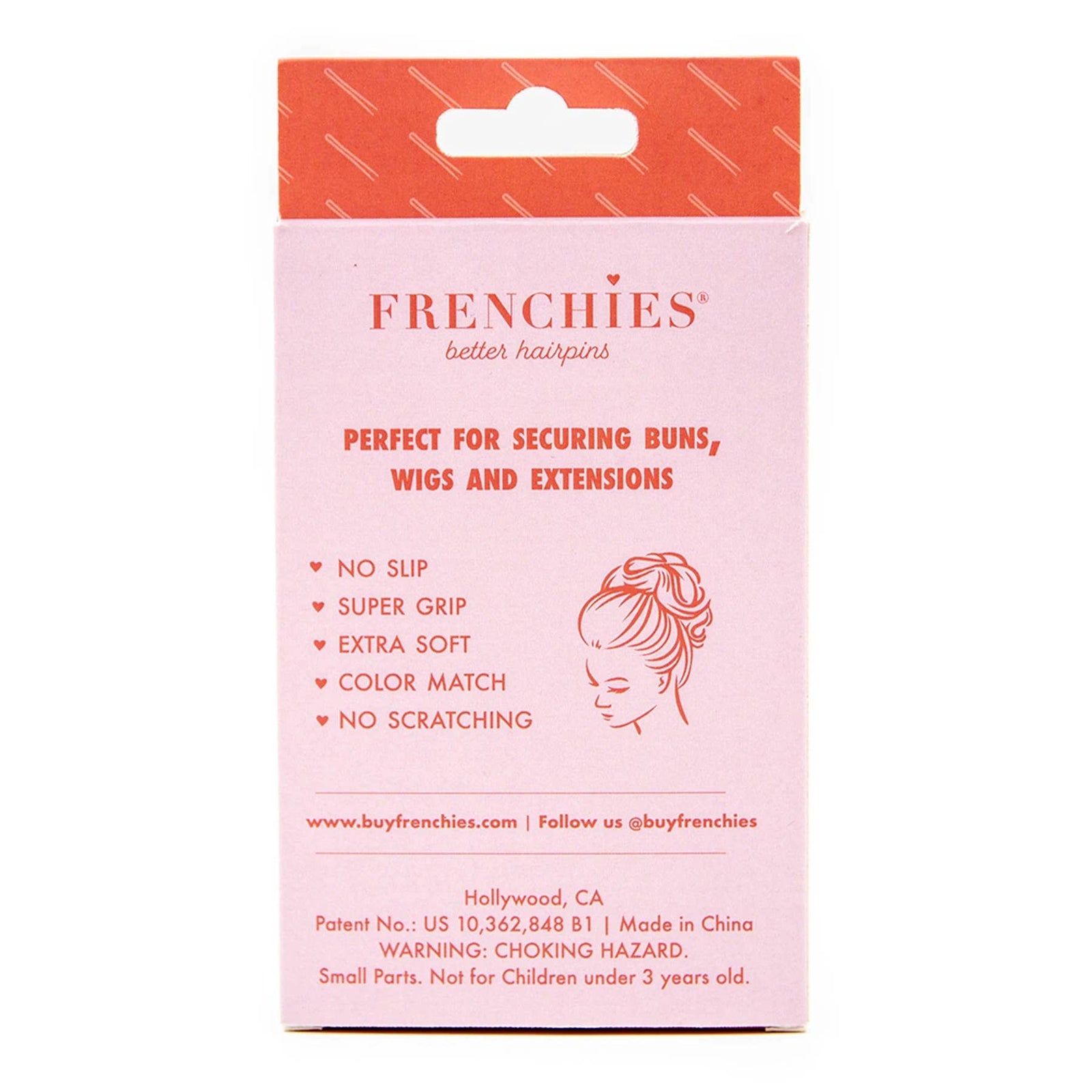 Frenchies - Frenchies Fabulous Flocked Hairpin - Red