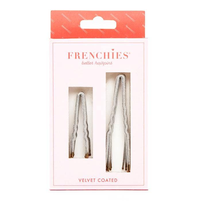 Frenchies - Frenchies Fabulous Flocked Hairpin - Gray