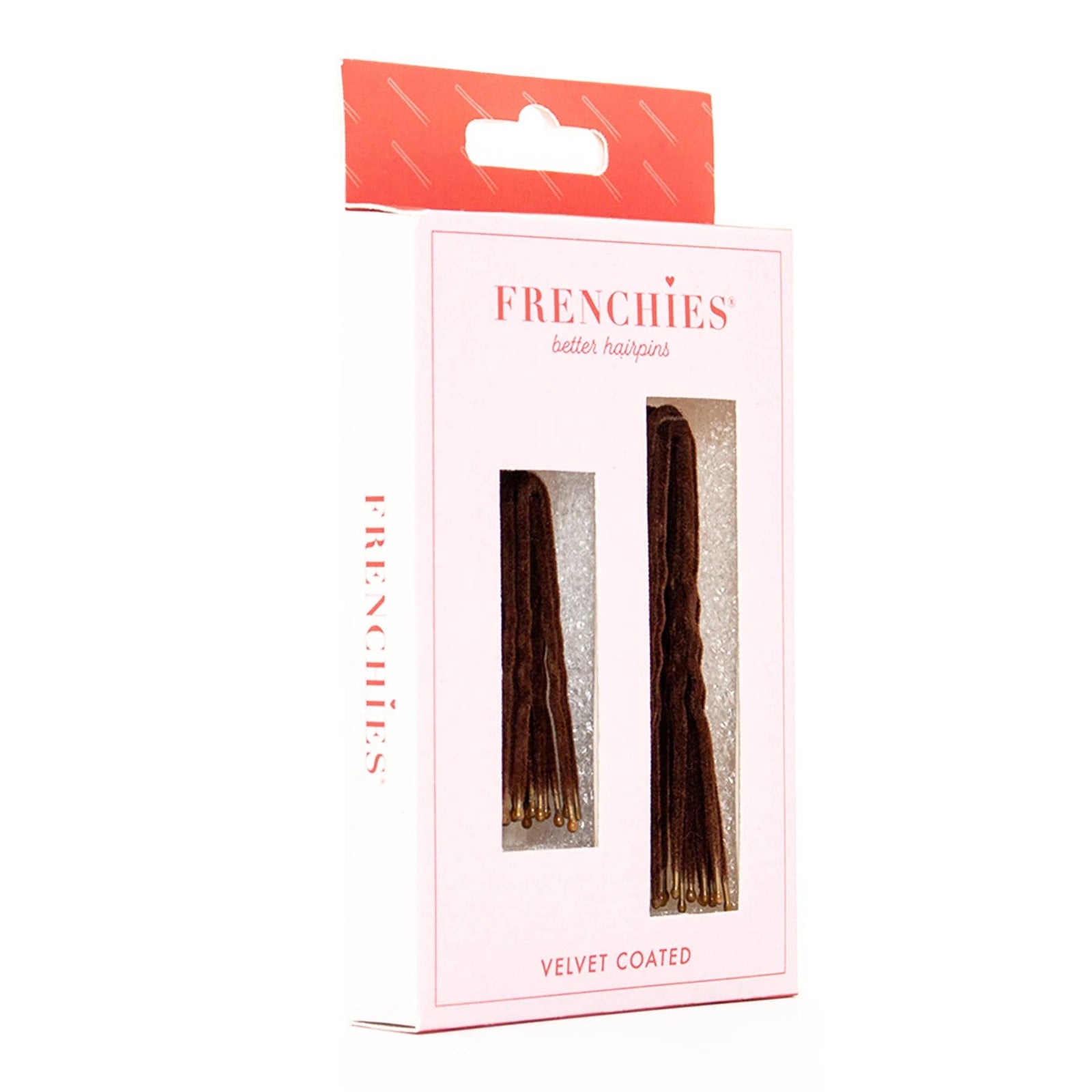 Frenchies - Frenchies Fabulous Flocked Hairpin - Brown Brunette