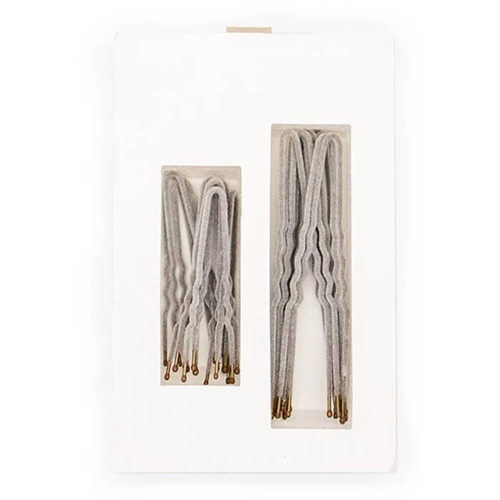 Frenchies - Frenchies Fabulous Flocked Hairpin - Gray