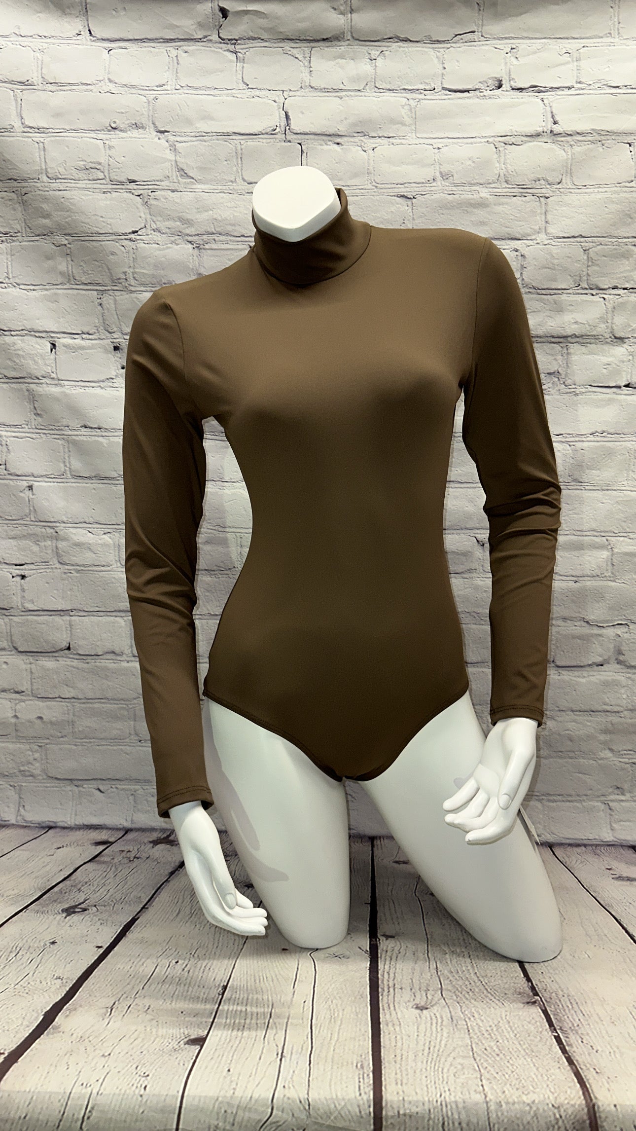 Uniform - Chocolate Ballerinas - Adult - Long Sleeve, Mock Neck Company Chocolate Leotard