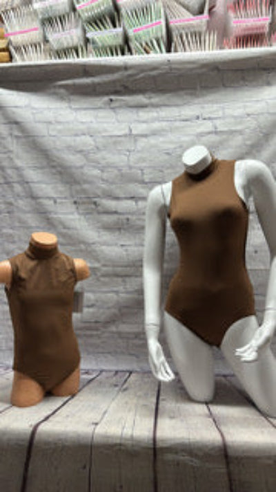 Uniform - Chocolate Ballerinas - Kids- Sleevelss, Mock Neck Company Chocolate Leotard
