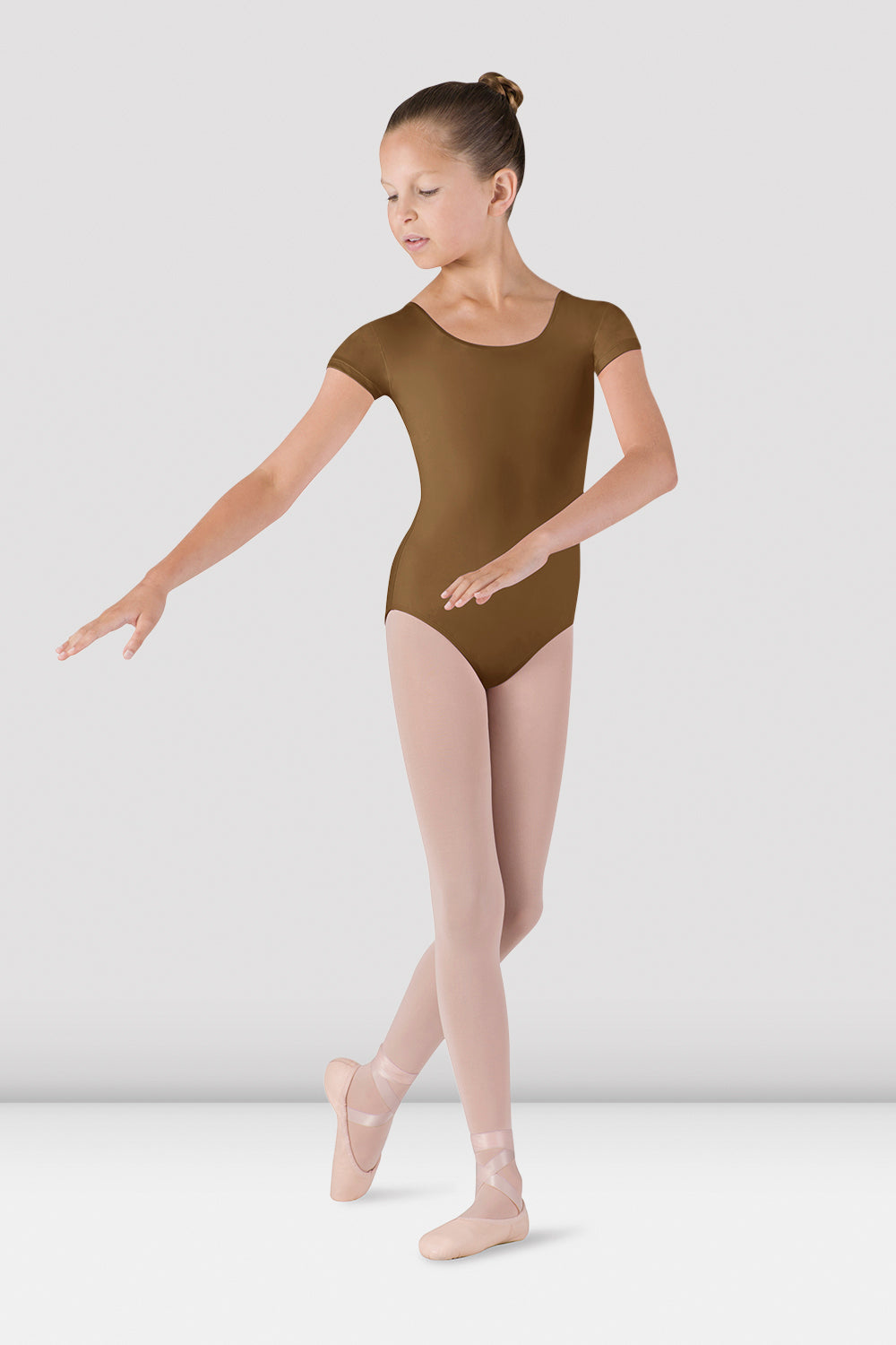 BLOCH - CL5602 Girls Cap Sleeve Leotard  Almond
