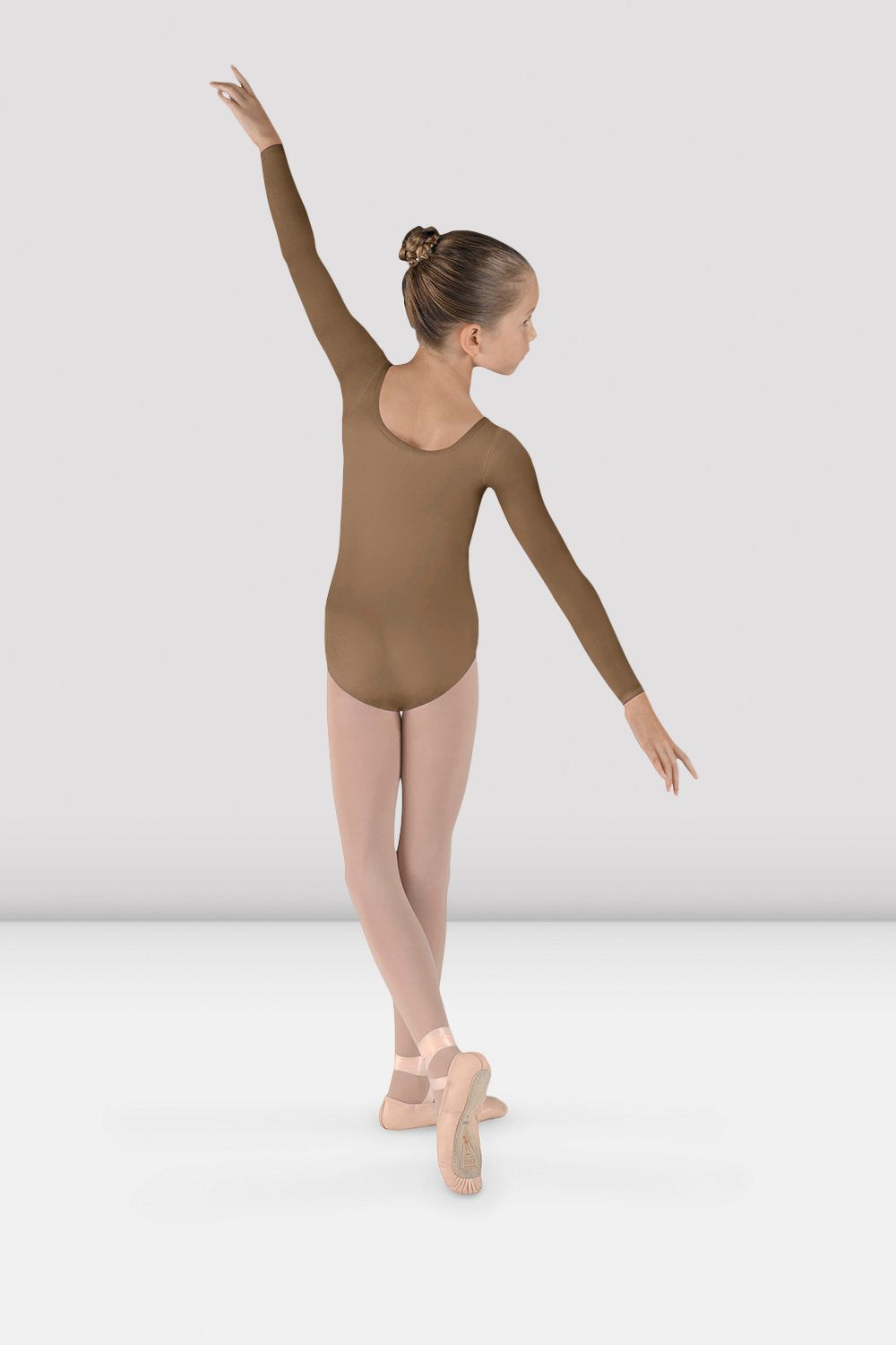 BLOCH - CL5609 Girls Long Sleeve Leotard  Almond