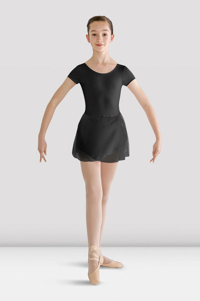 BLOCH - CL8262 - Short Sleeve Skirted  Dress   Black