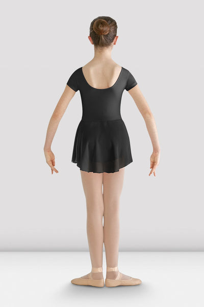 BLOCH - CL8262 - Short Sleeve Skirted  Dress   Black