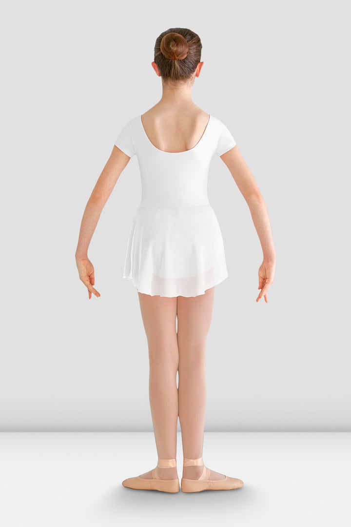 BLOCH - CL8262 - Short Sleeve Skirted  Dress   White