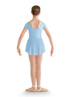 BLOCH - CL8262 - Short Sleeve Skirted  Dress   Pastel Light Blue