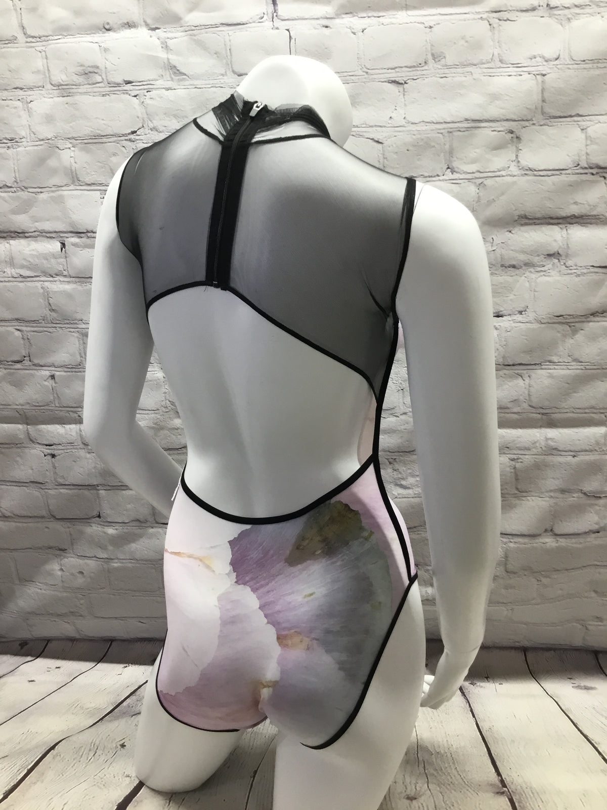 Maldire - High Neck  Coral Leotard