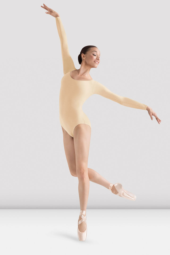 BLOCH - L5609 Ladies Long Sleeve Leotard  Sand