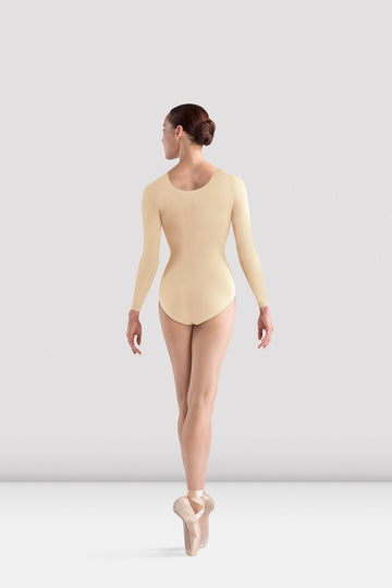 BLOCH - L5609 Ladies Long Sleeve Leotard  Sand