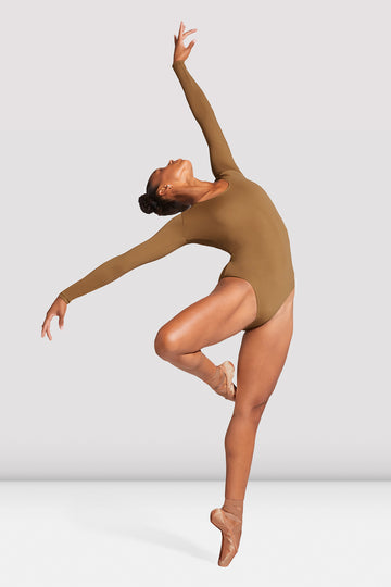 BLOCH - L5609 Ladies Long Sleeve Leotard  Almond