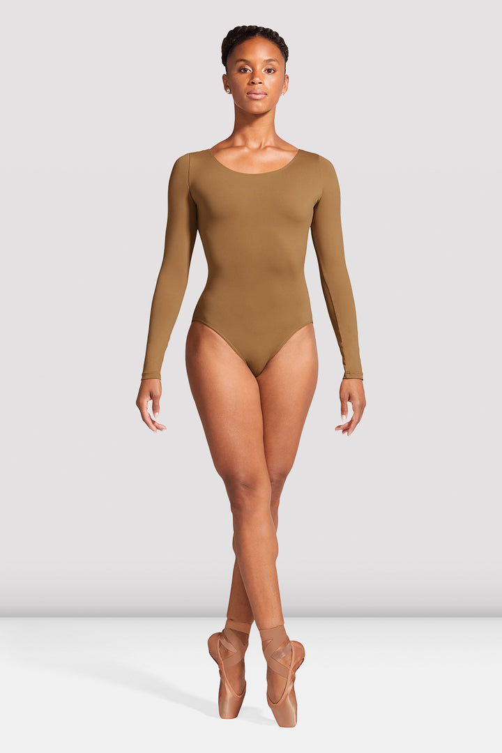 BLOCH - L5609 Ladies Long Sleeve Leotard  Almond