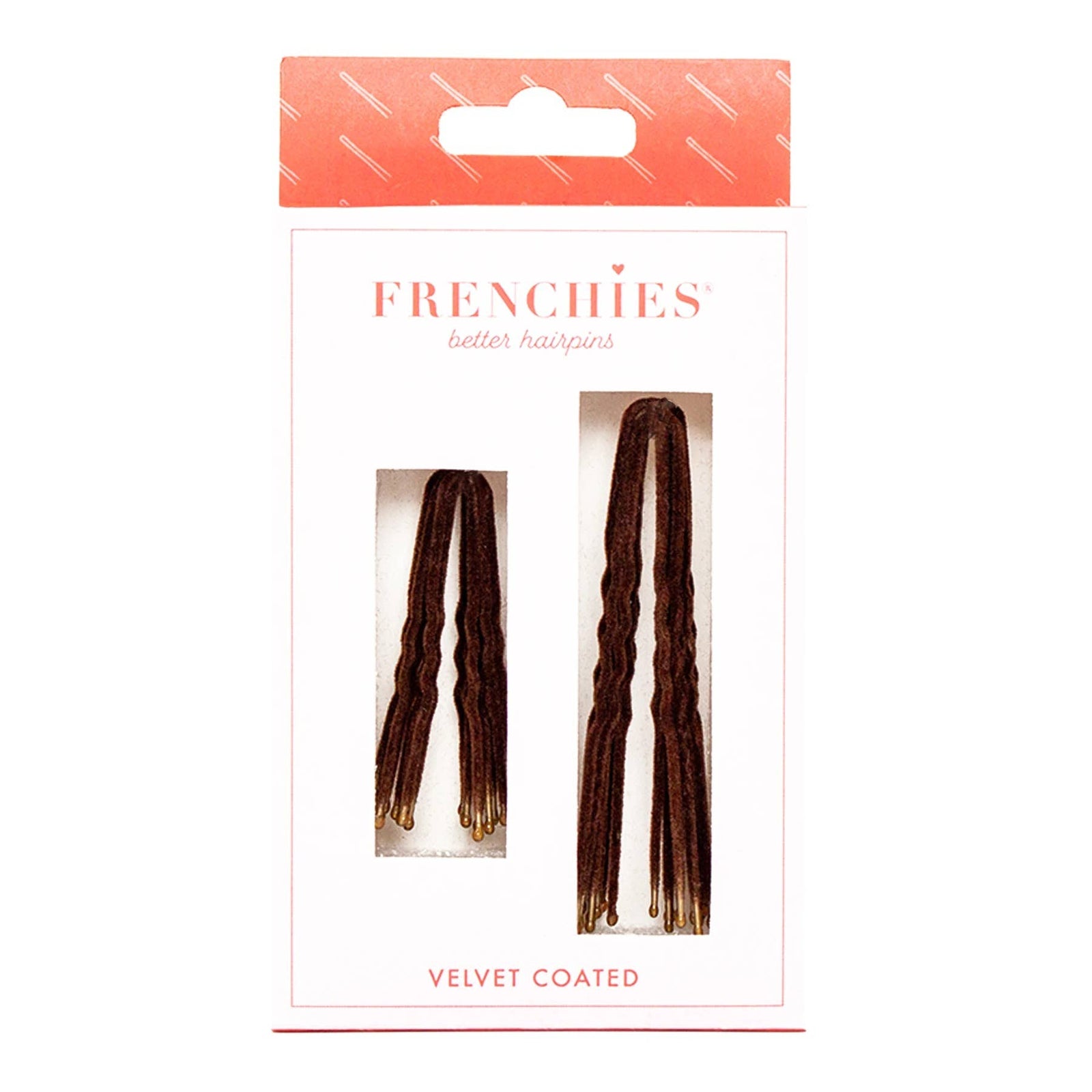 Frenchies - Frenchies Fabulous Flocked Hairpin - Brown Brunette