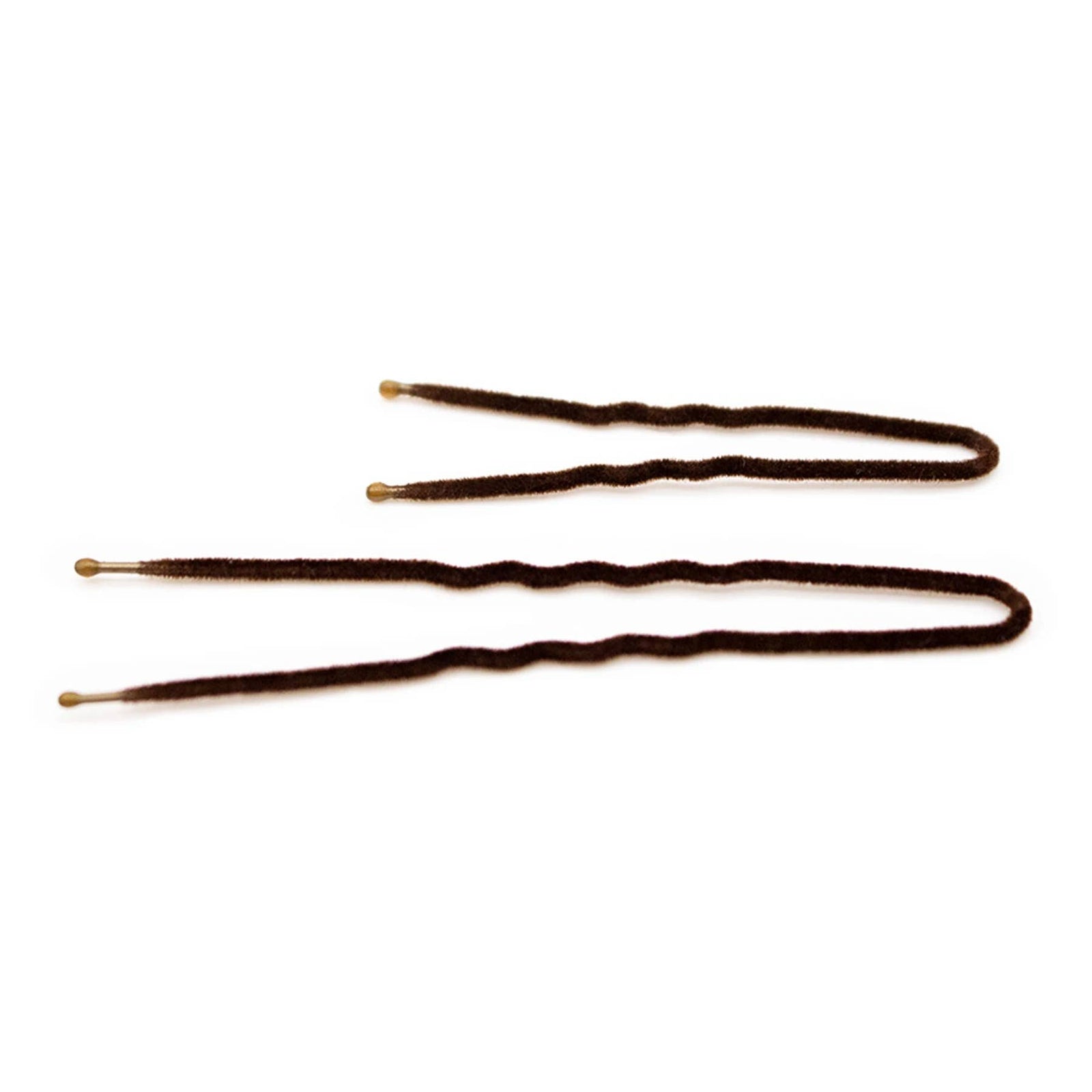 Frenchies - Frenchies Fabulous Flocked Hairpin - Brown Brunette