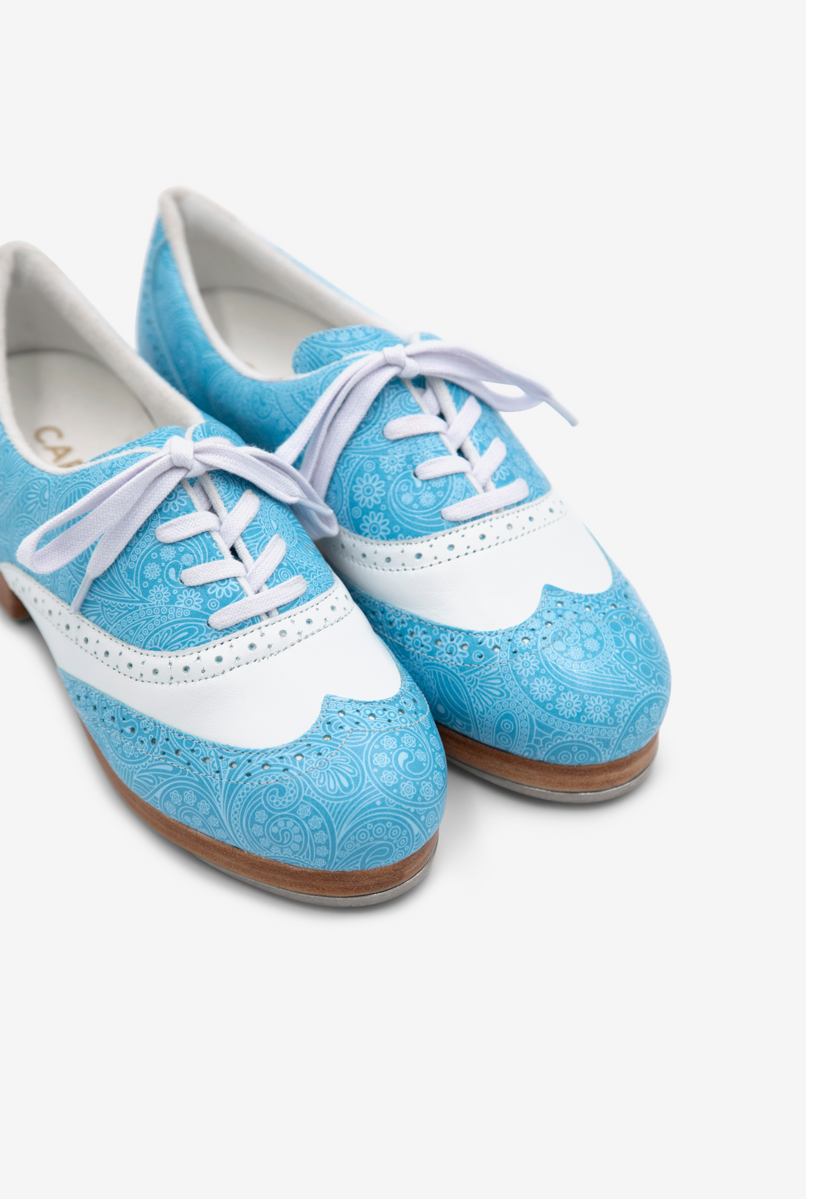 AVAILABLE  NOW - LIMITED Edition Paisley Blu & White - Capezio Roxy Tap Shoe 2025 960F
