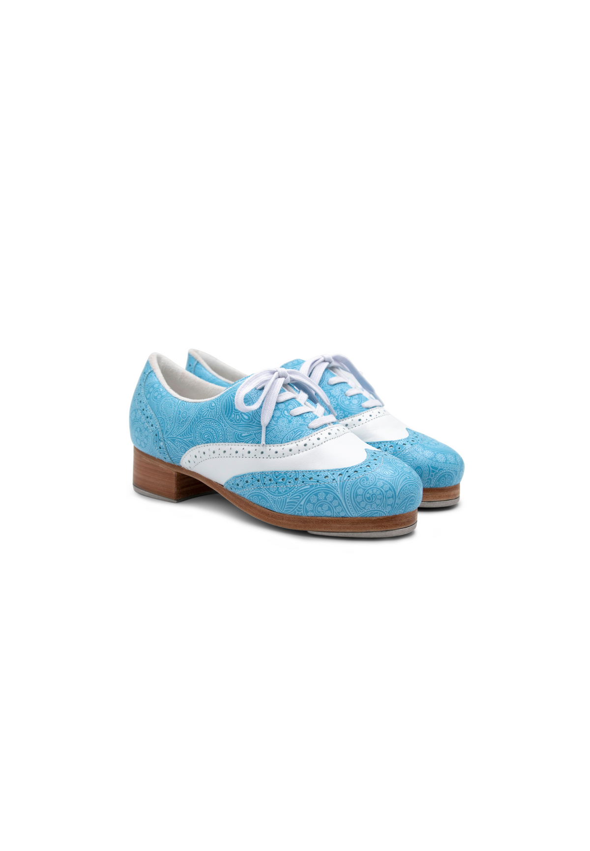 AVAILABLE  NOW - LIMITED Edition Paisley Blu & White - Capezio Roxy Tap Shoe 2025 960F