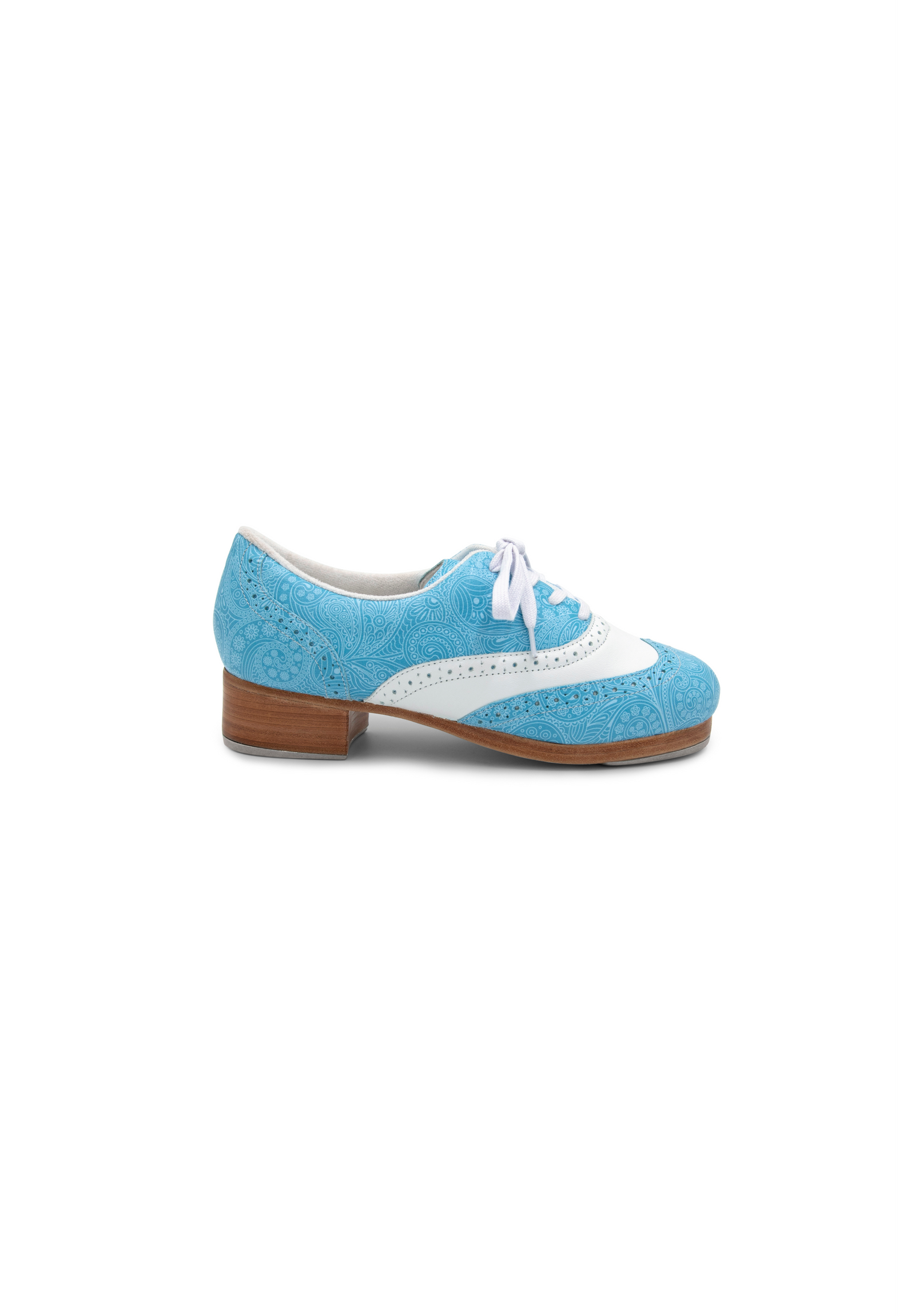 AVAILABLE  NOW - LIMITED Edition Paisley Blu & White - Capezio Roxy Tap Shoe 2025 960F