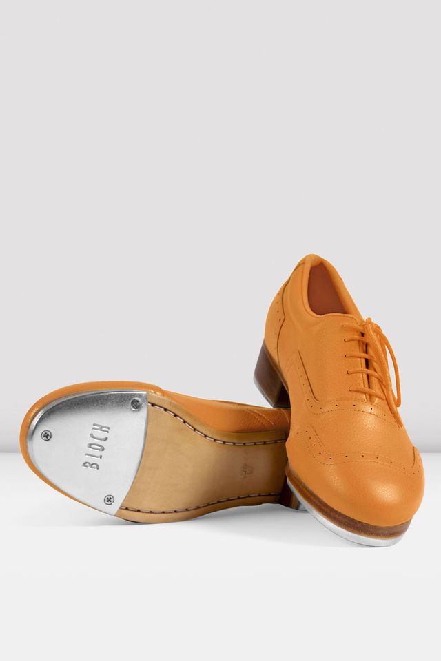 BLOCH - SO313 - LIMITED EDITION - ORANGE Textured Leather Jason Samuel Smith Tap Shoe MENS