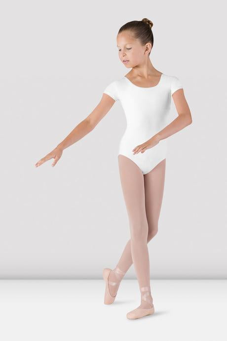 BLOCH - CL5602 Girls Cap Sleeve Leotard  White