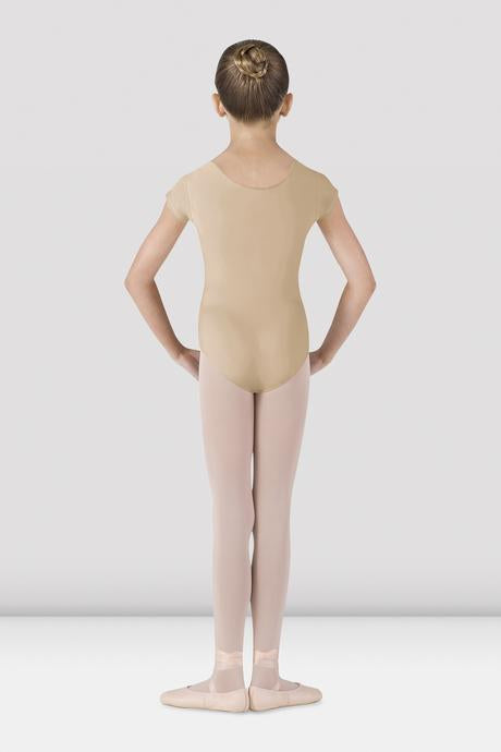 BLOCH - CL5602 Girls Cap Sleeve Leotard  Nude Sand