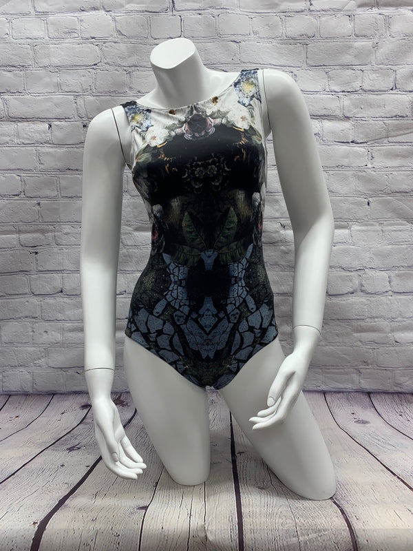 Maldire 長袖レオタード Mサイズ Maldire 長袖レオタードM 大人用バレエレオタード デザイン（4分袖