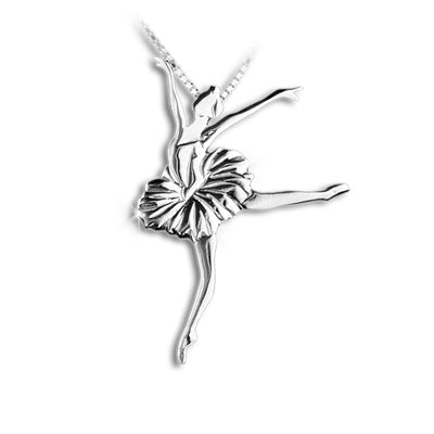 Mikelart Necklace Pendant Ballerina Swan Lake