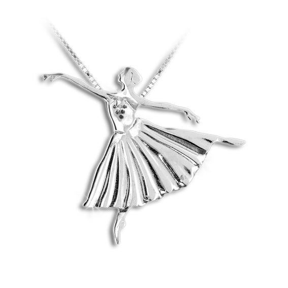 Mikelart Necklace Pendant Ballerina Arabesque Etudes