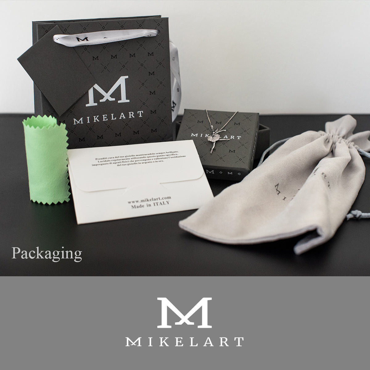 Mikelart Necklace Pendant Pointe Shoe